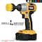 Drillbrush Power Drill Attachment Scrub and Cleaning Brush for Cleaning Bathroom 2in-Lim-Yellow-Short-QC - alternate 2